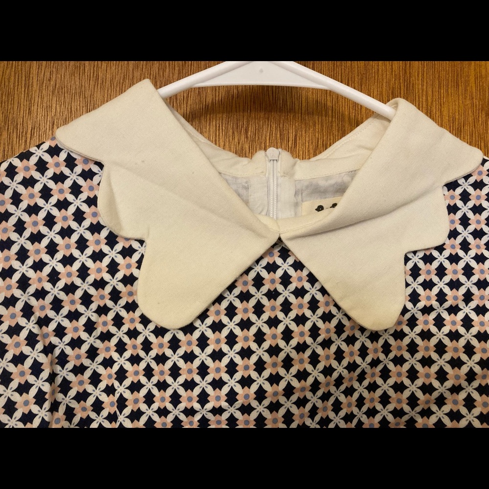 Ducks In A Row Geometric Mod Mini Shift Dress - image 2